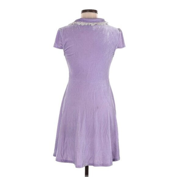 KILLSTAR Every Mourning pastel goth mini dress [PASTEL LILAC] - Picture 5 of 8